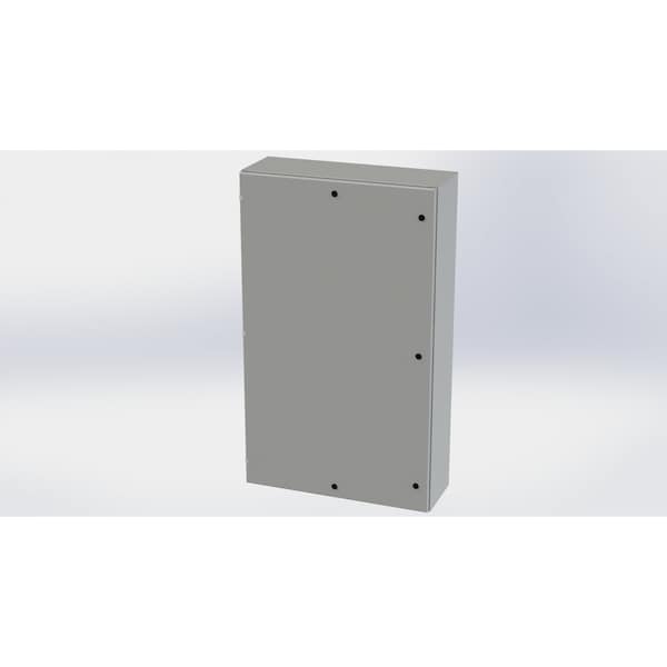 Saginaw Control & Engineering 1/4 Turn Latch Electrical Enclosures, 60 in H, 12 in D, 36 in W, NEMA 3R, 4, 12, 13, Carbon Steel SCE-60EL3612LP - main